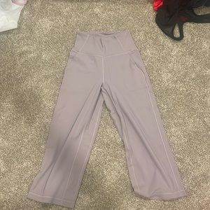 LULULEMON cute cropped wide leg flare pants for dancers and everyone